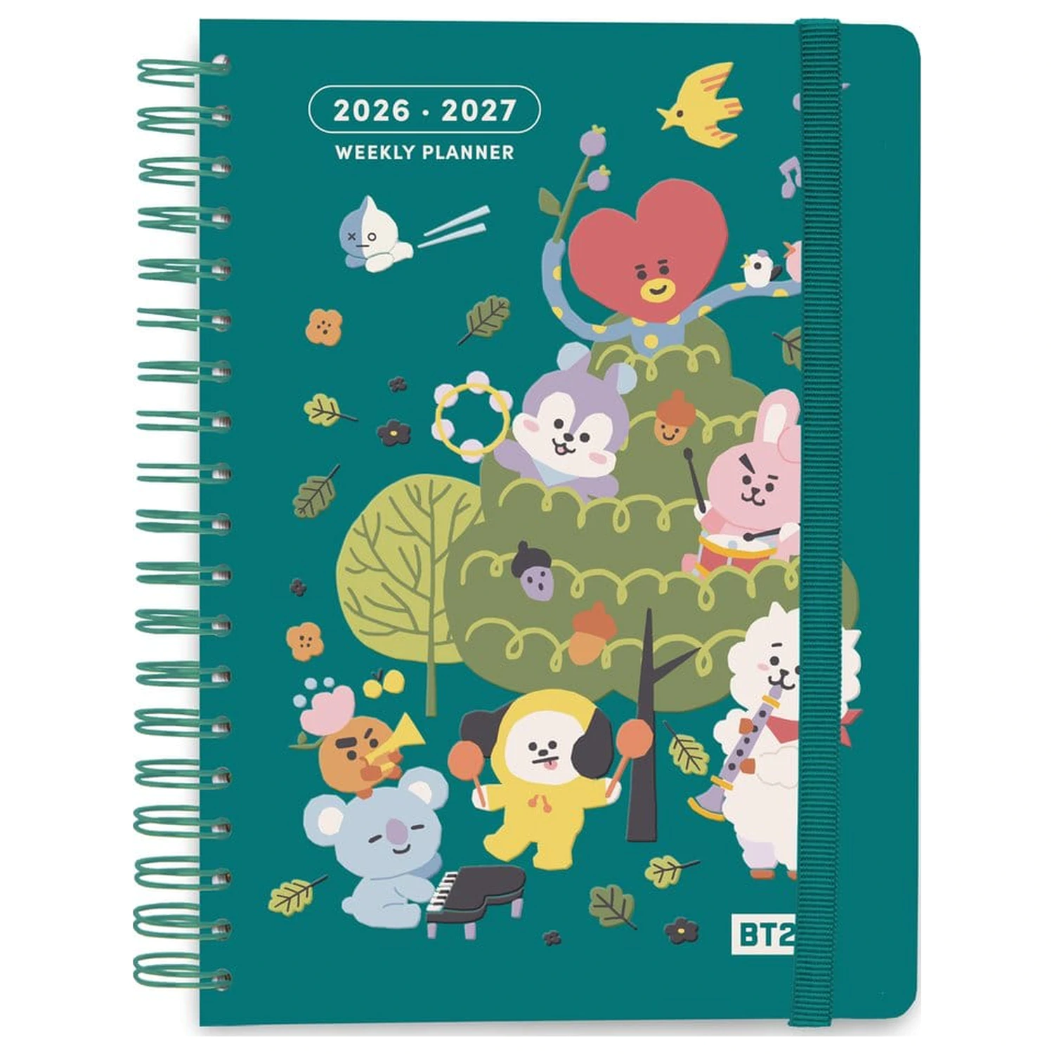 BT21 Školský diár týždenný plánovač 2026/2027 A5 produktová fotografia