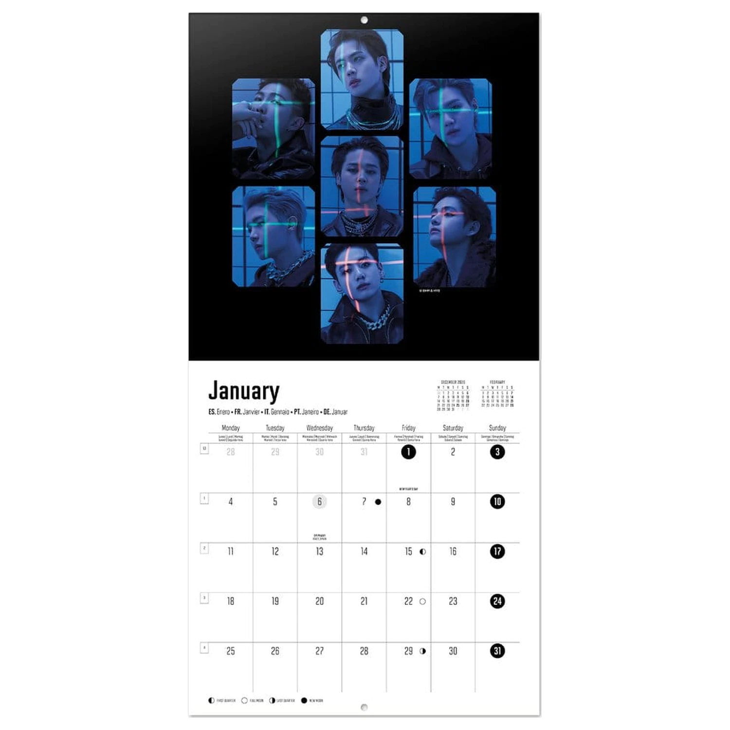 BTS 2027 Nástenný kalendár 30 x 30 cm produktová fotografia