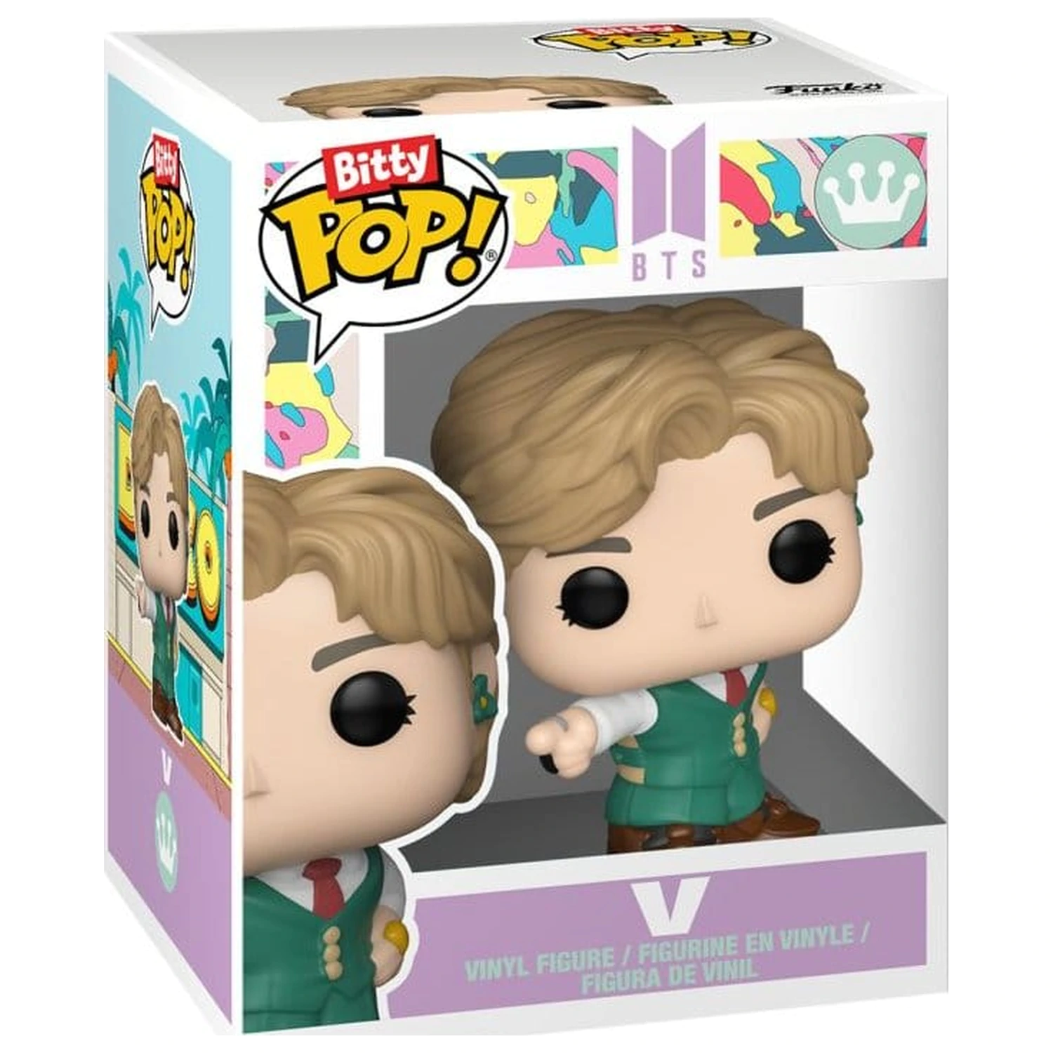 BTS Bitty Funko POP! Stages Vinylová figúrka V (Dynamite) 2,5 cm produktová fotografia