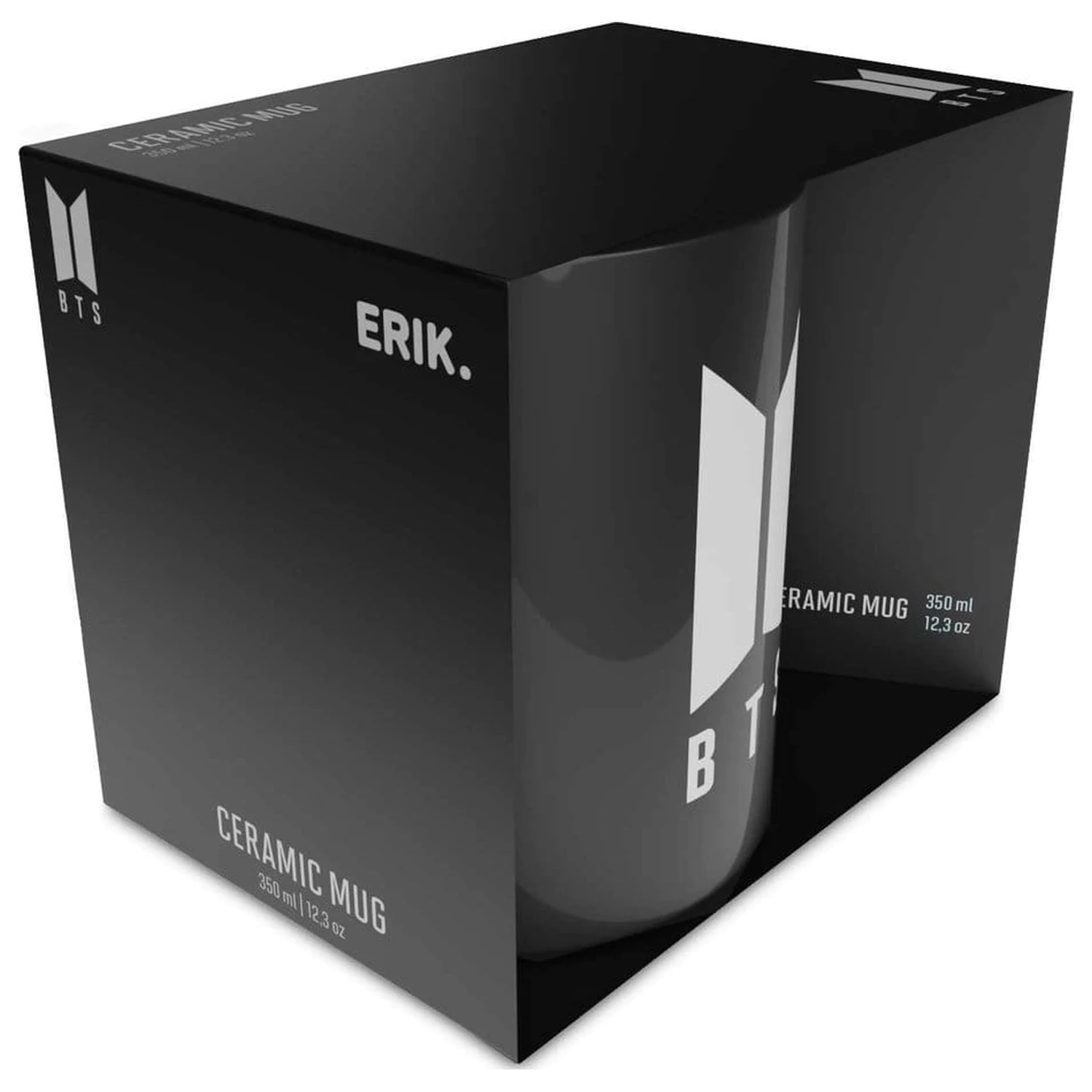 BTS Logo biely hrnček 350 ml produktová fotografia