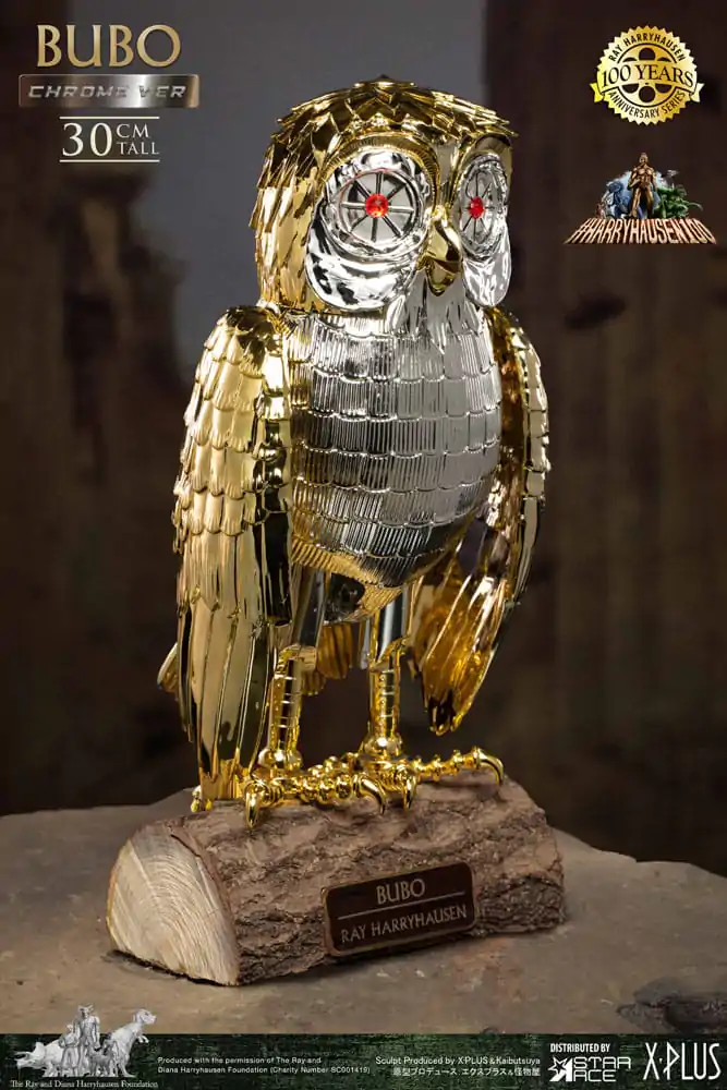 Bubo the Mechanical Owl Soft Vinyl Socha Ray Harryhausen's Bubo Chrome Ver. 30 cm termékfotó