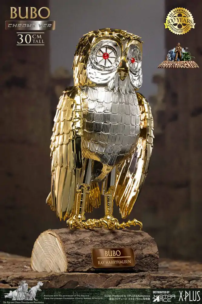 Bubo the Mechanical Owl Soft Vinyl Socha Ray Harryhausen's Bubo Chrome Ver. 30 cm termékfotó