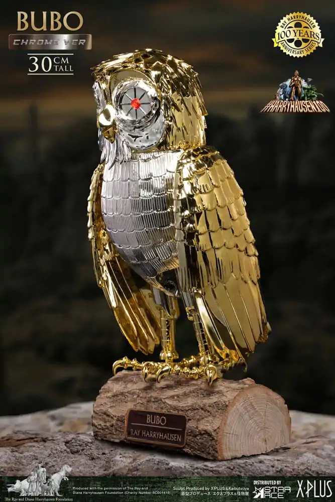 Bubo the Mechanical Owl Soft Vinyl Socha Ray Harryhausen's Bubo Chrome Ver. 30 cm termékfotó