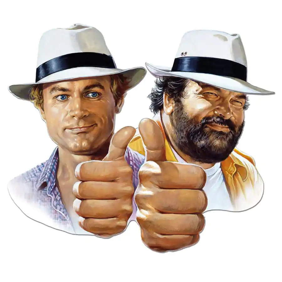 Bud Spencer & Terence Hill plechová 3D tabuľka Hill + Spencer 45 x 45 cm termékfotó