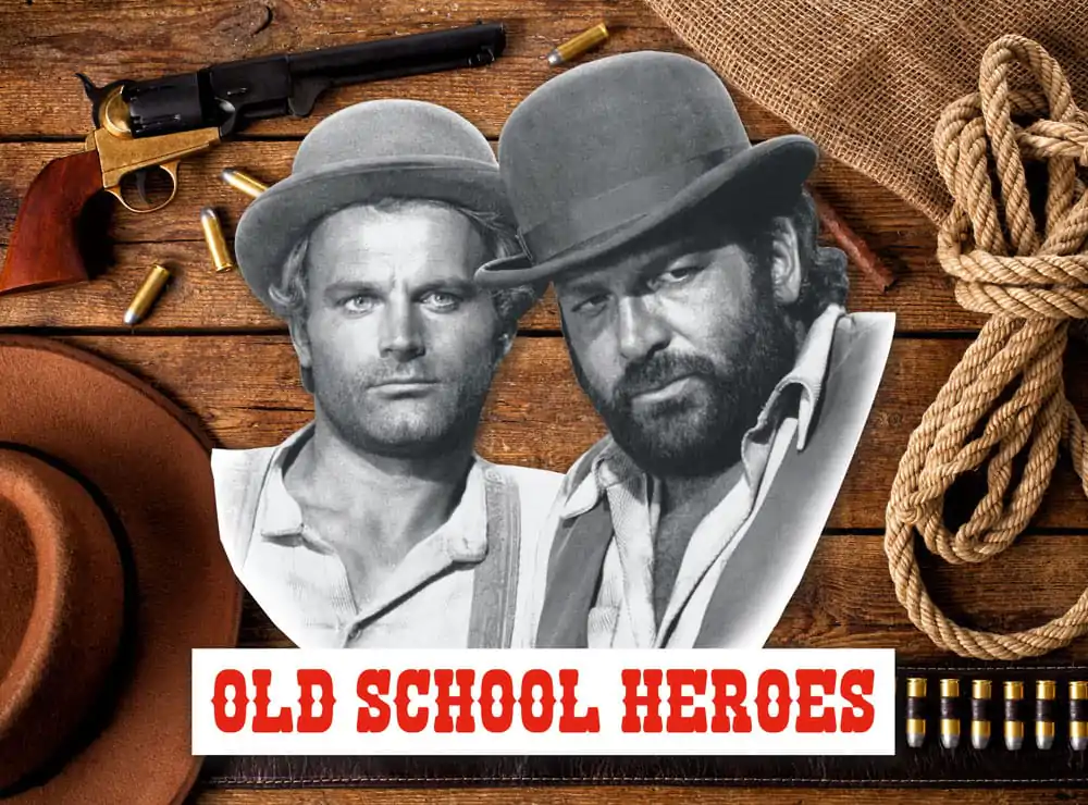 Bud Spencer & Terence Hill 3D Smiešna tabuľa Old School Heroes 45 x 45 cm termékfotó