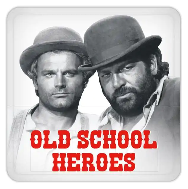 Bud Spencer & Terence Hill Plechové podložky Old School Heroes 10 x 10 cm produktová fotografia