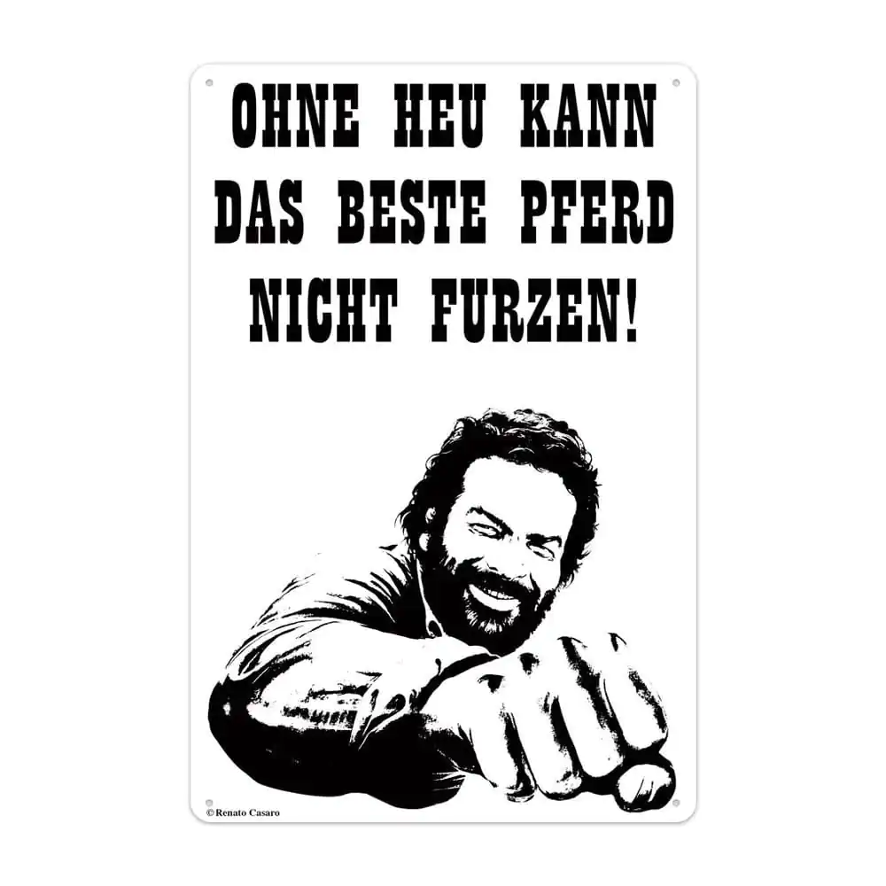 Bud Spencer Plechová ceduľa Pferd Faust 20 x 30 cm produktová fotografia