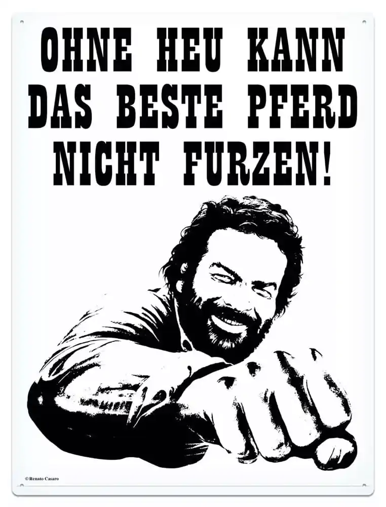 Bud Spencer Plechová ceduľa Pferd Faust 30 x 40 cm produktová fotografia