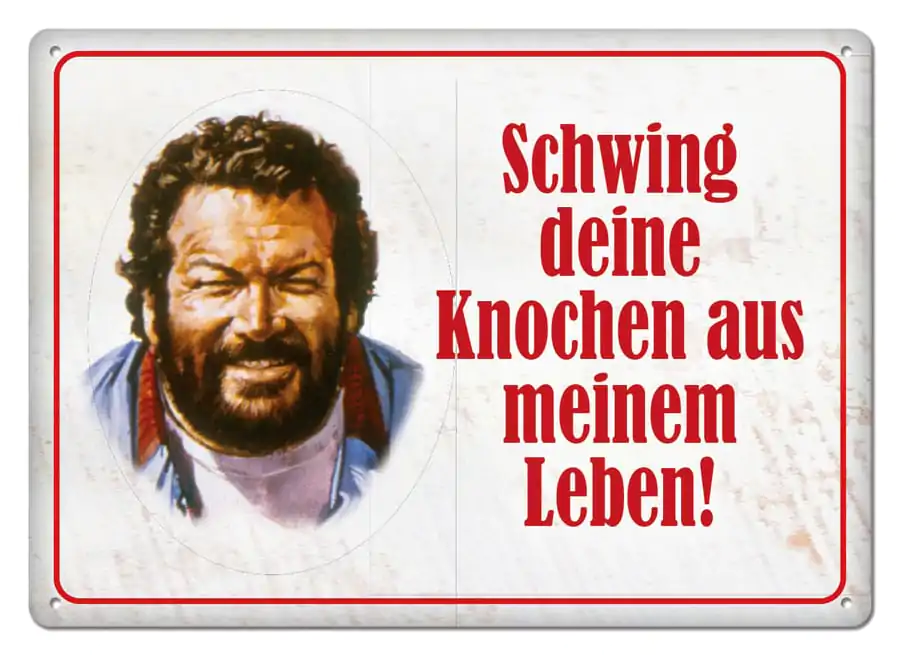 Bud Spencer Tin Ceduľa Schwing deine Knochen 10 x 15 cm produktová fotografia