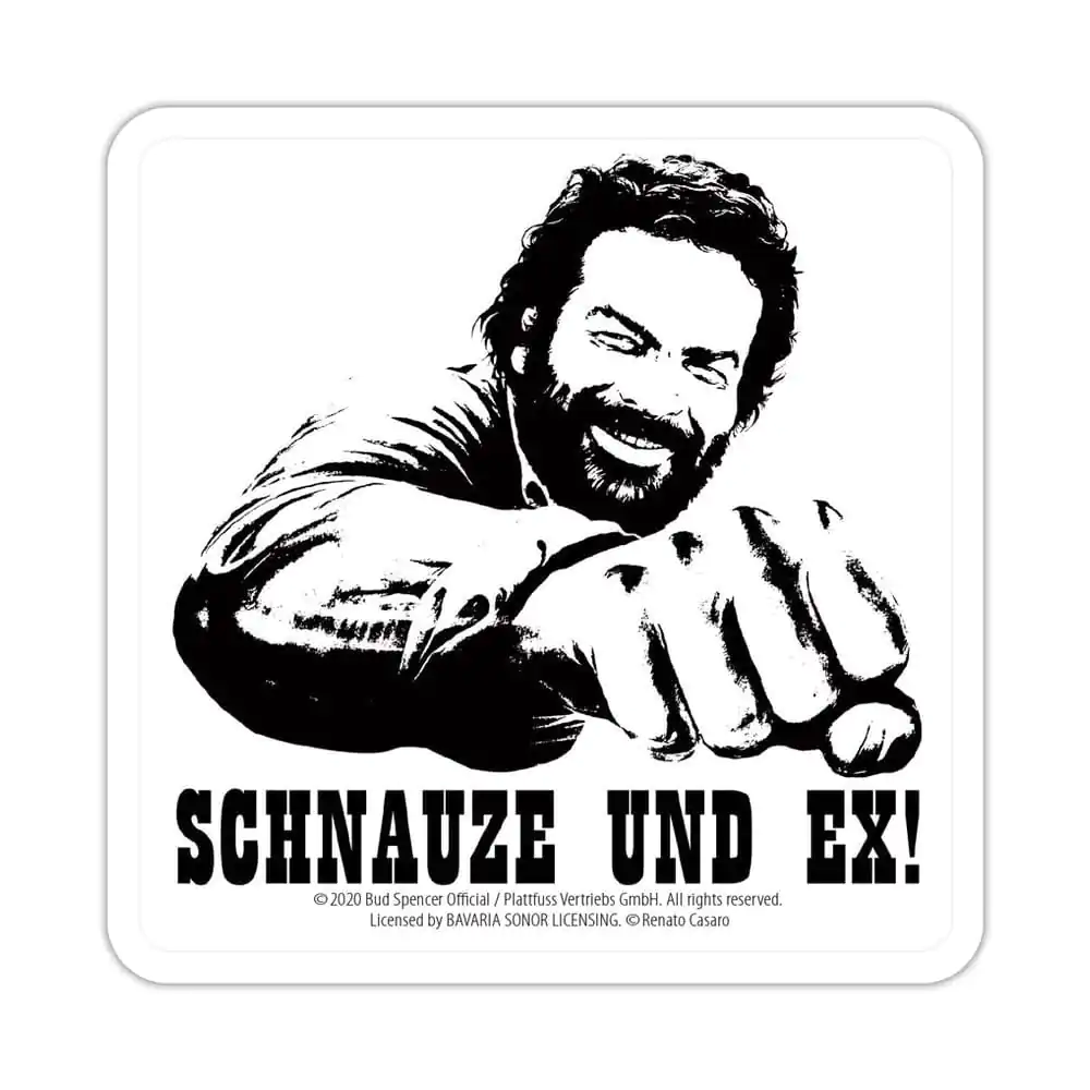 Bud Spencer Tin coasters Schnauze und Ex 10 x 10 cm produktová fotografia
