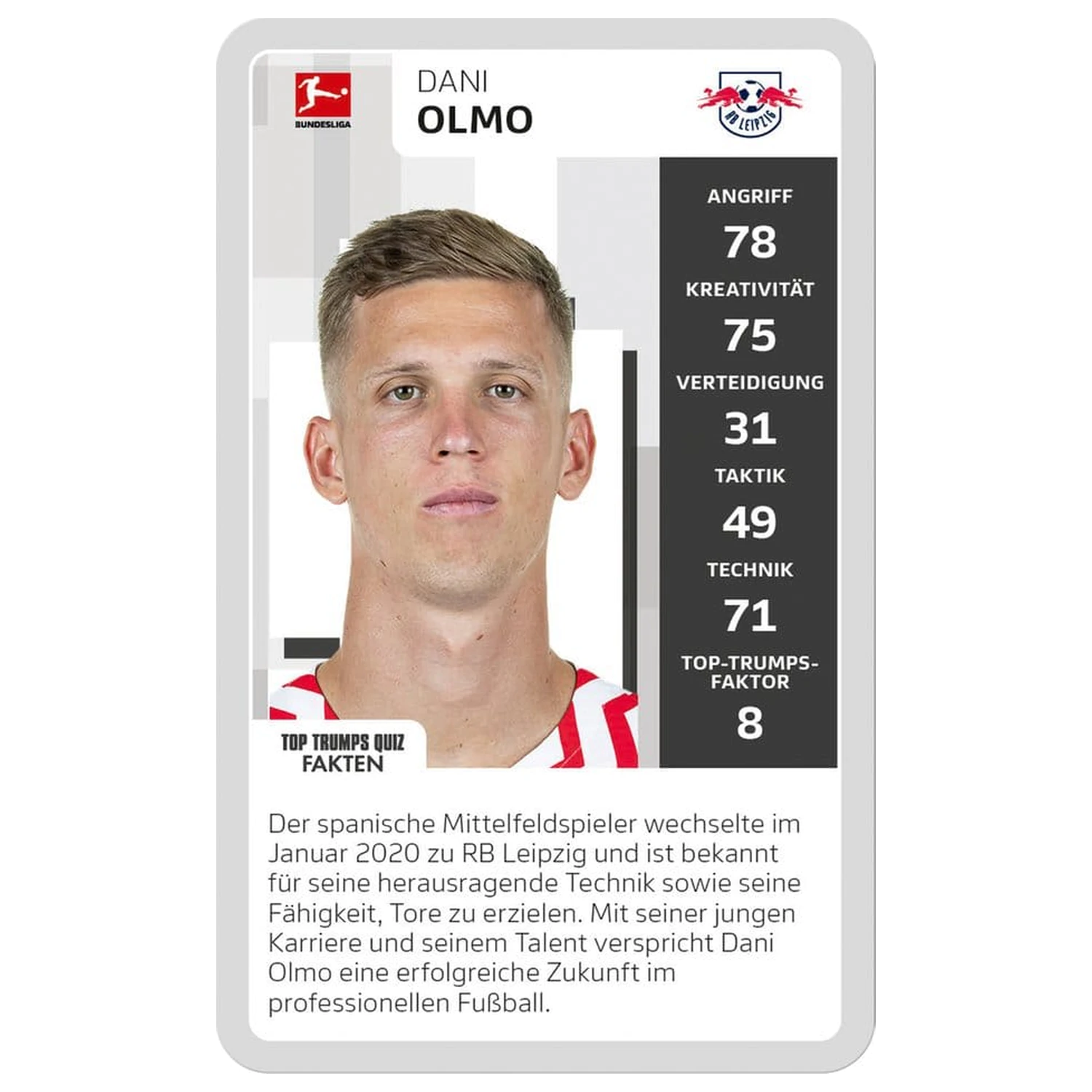 Bundesliga 2 Edition Kartová hra Top Trumps Zberateľské predmety *nemecká verzia* produktová fotografia