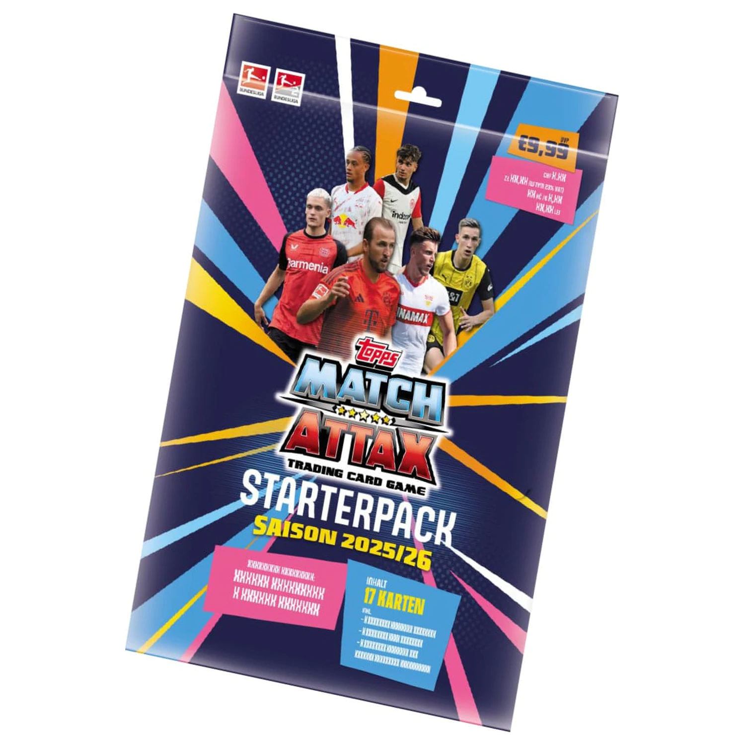 Bundesliga Match Attax zberateľské karty 2025/26 štartovací balíček  produktová fotografia