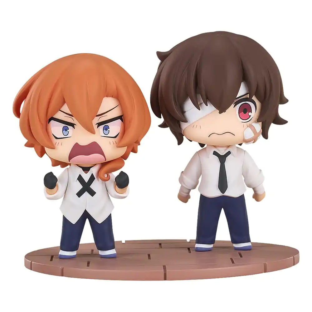 Bungo Stray Dogs Wan! Chibi figúrky Osamu Dazai & Chuya Nakahara: Verzia z 14 rokov 8 cm termékfotó