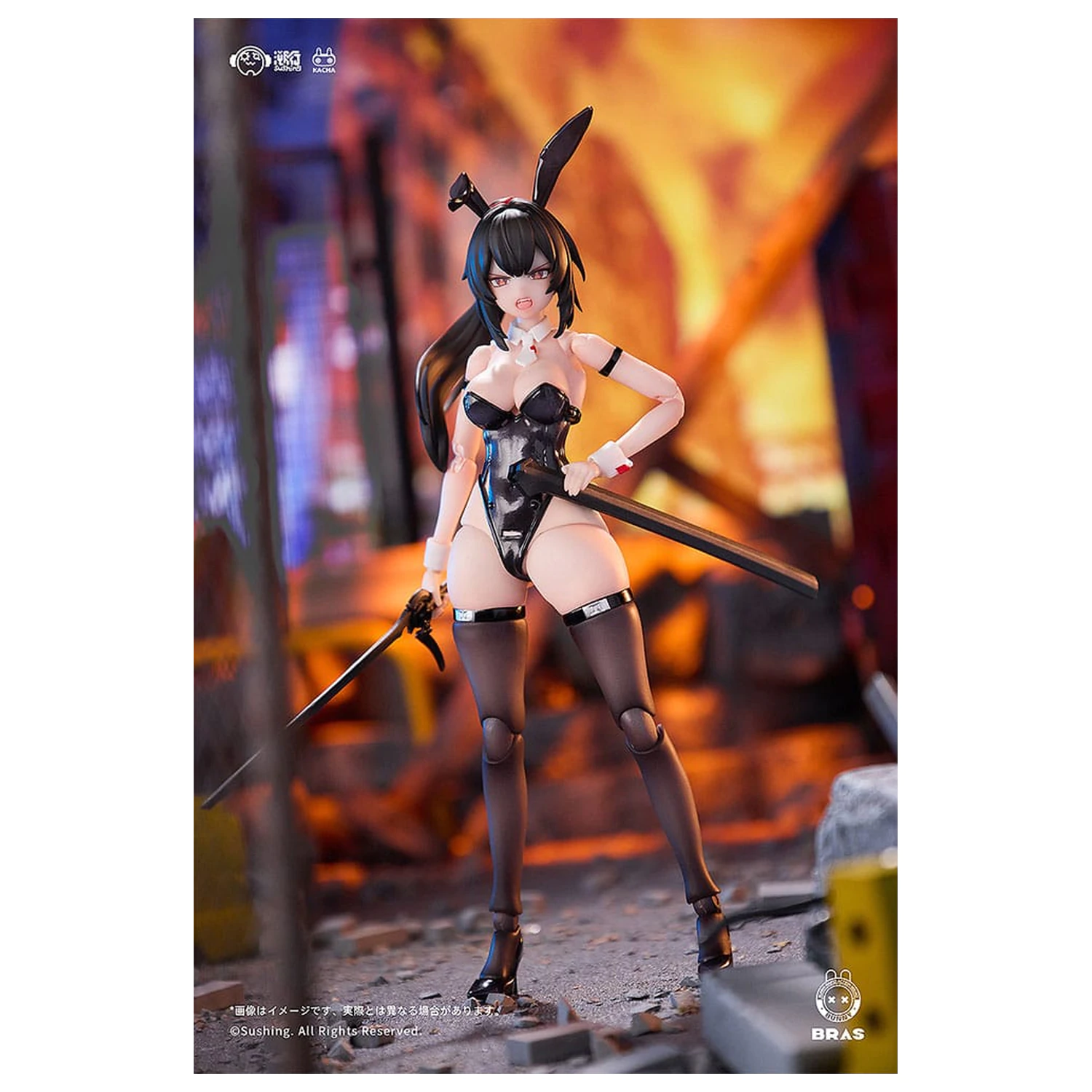 Figúrka Bunny Rapid Action Squad Attacker Runa 16 cm, 1/12 produktová fotografia