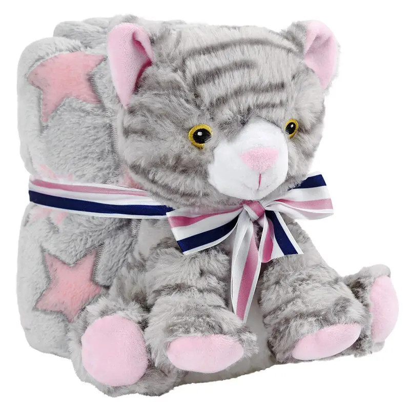 Candy Cat Mäkká deka + plyšová figúrka 22 cm termékfotó