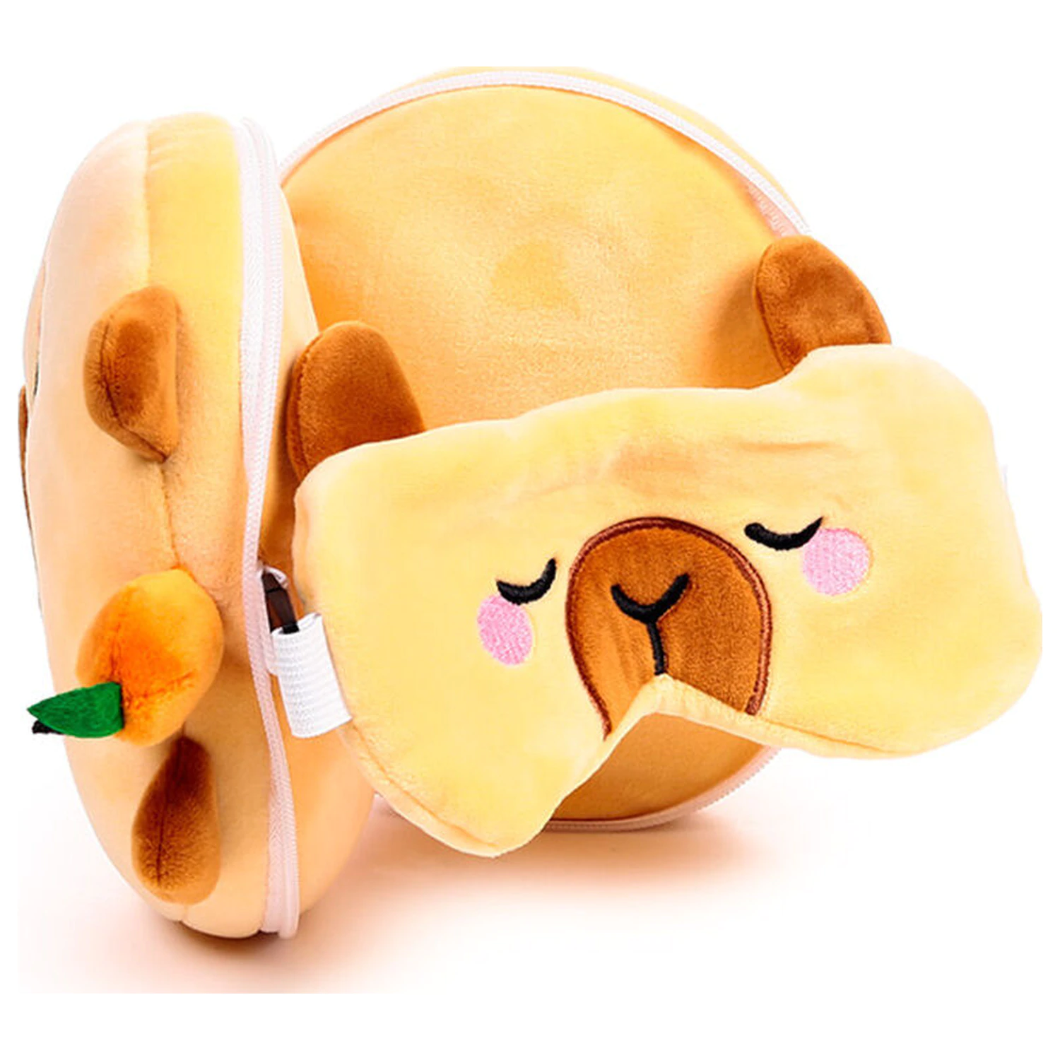 Capibara Duke Relaxeazzz cestovný vankúš a očná maska produktová fotografia