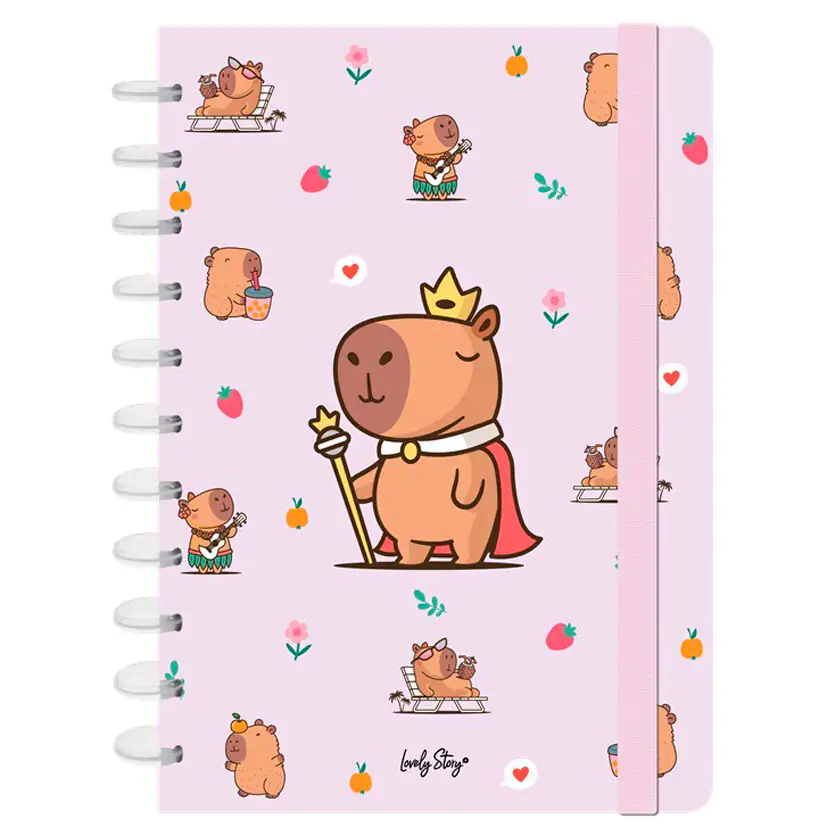 Capibara Majesty A4 zápisník produktová fotografia