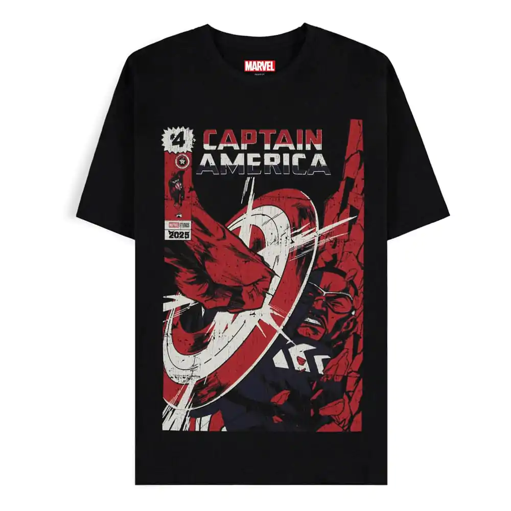 Captain America Brave New World tričko Retro produktová fotografia