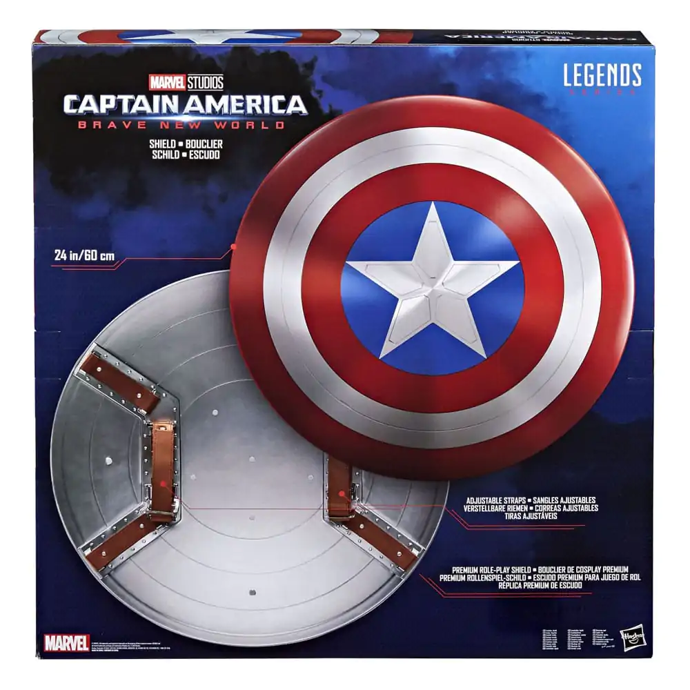 Captain America: Brave New World Marvel Legends Prémiový Shield na hranie rolí 60 cm produktová fotografia