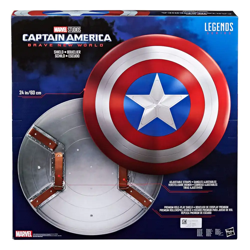 Captain America: Brave New World Marvel Legends Prémiový Shield na hranie rolí 60 cm produktová fotografia