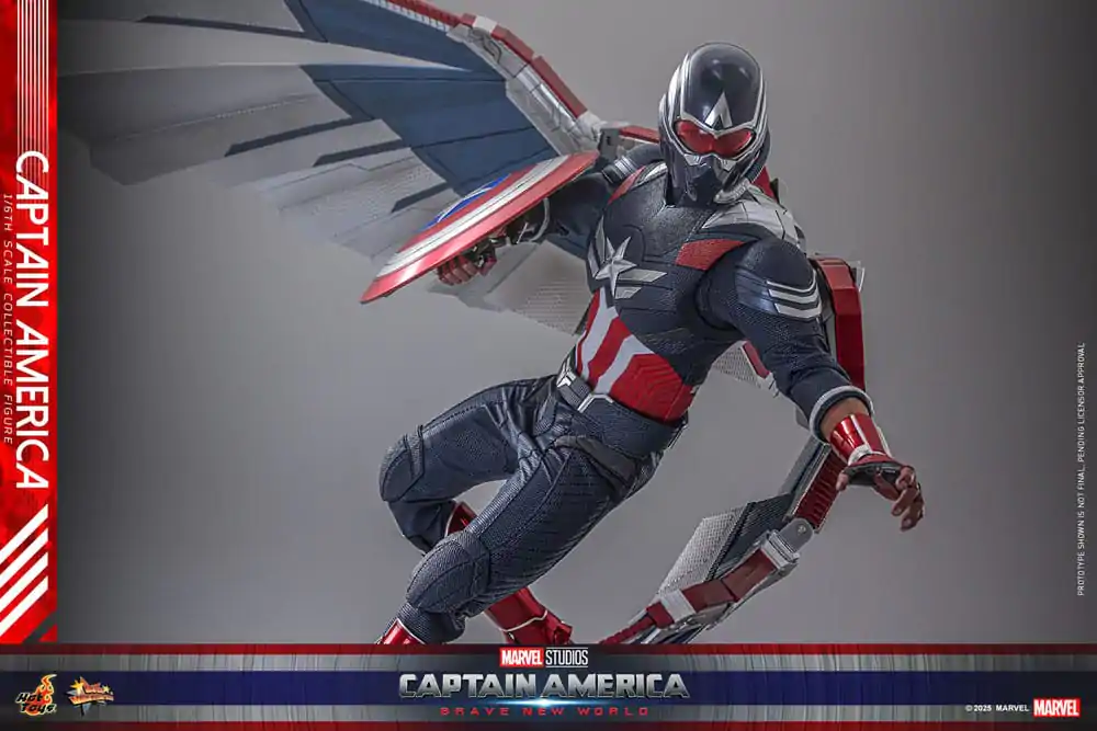 Captain America: Brave New World Movie Masterpiece Akčná figúrka 1/6 Captain America 30 cm produktová fotografia