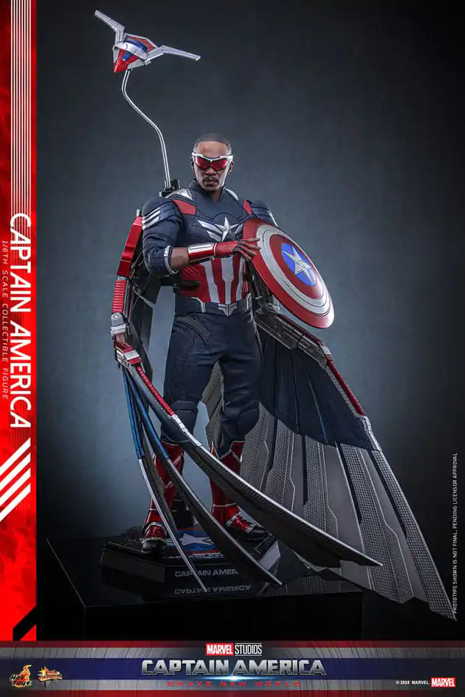 Captain America: Brave New World Movie Masterpiece Akčná figúrka 1/6 Captain America 30 cm produktová fotografia