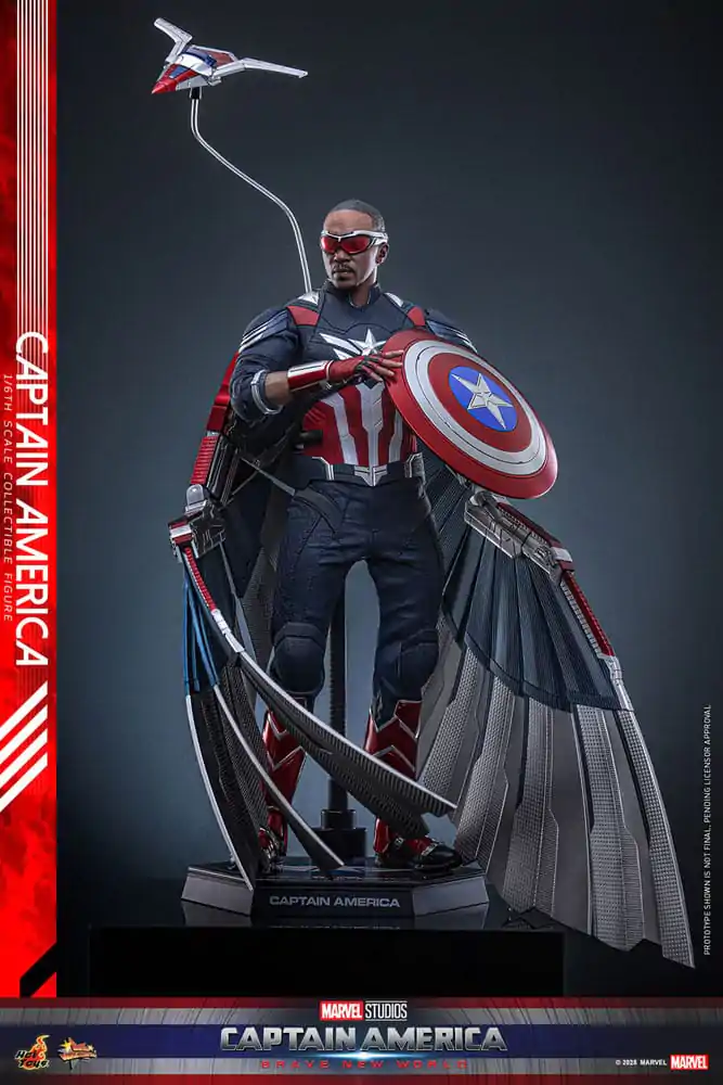 Captain America: Brave New World Movie Masterpiece Akčná figúrka 1/6 Captain America 30 cm produktová fotografia