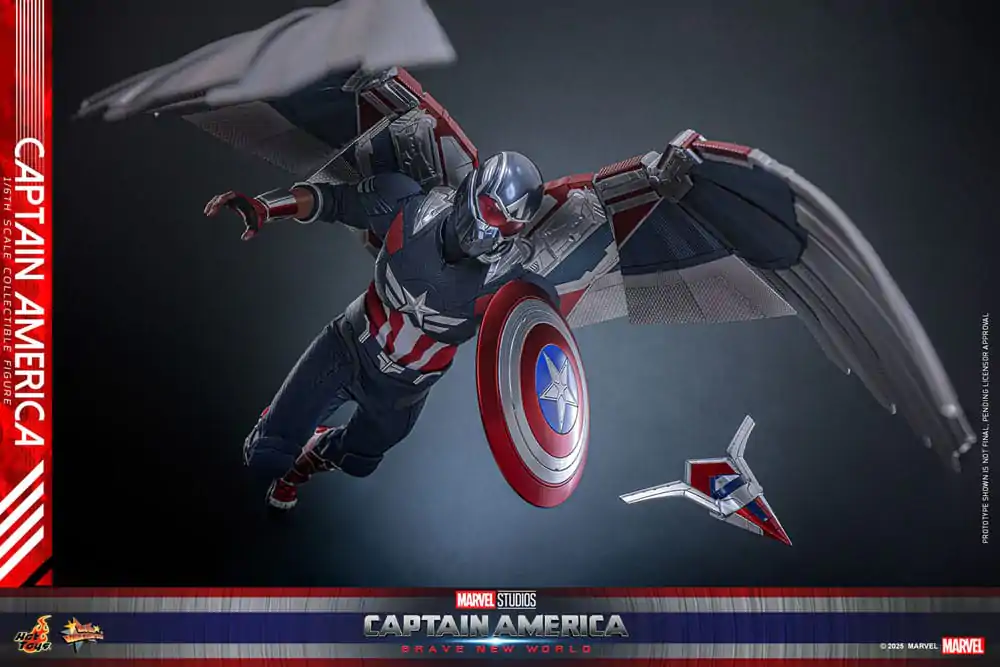 Captain America: Brave New World Movie Masterpiece Akčná figúrka 1/6 Captain America 30 cm produktová fotografia