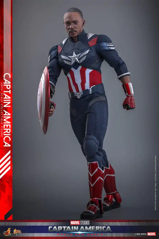 Captain America: Brave New World Movie Masterpiece Akčná figúrka 1/6 Captain America 30 cm produktová fotografia