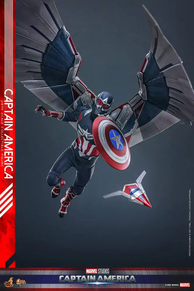 Captain America: Brave New World Movie Masterpiece Akčná figúrka 1/6 Captain America 30 cm produktová fotografia