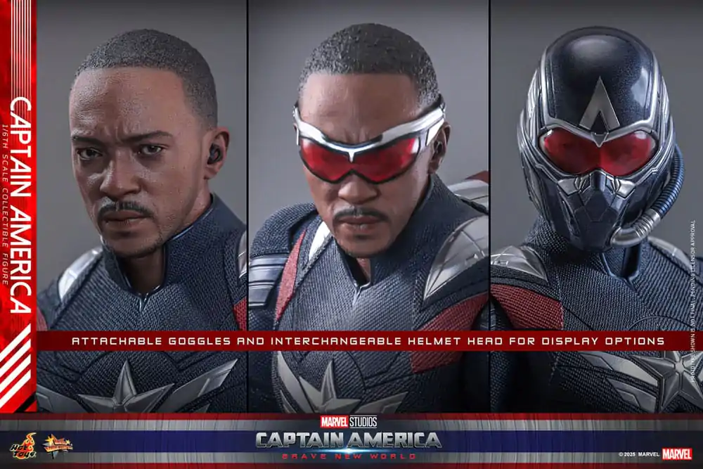 Captain America: Brave New World Movie Masterpiece Akčná figúrka 1/6 Captain America 30 cm produktová fotografia