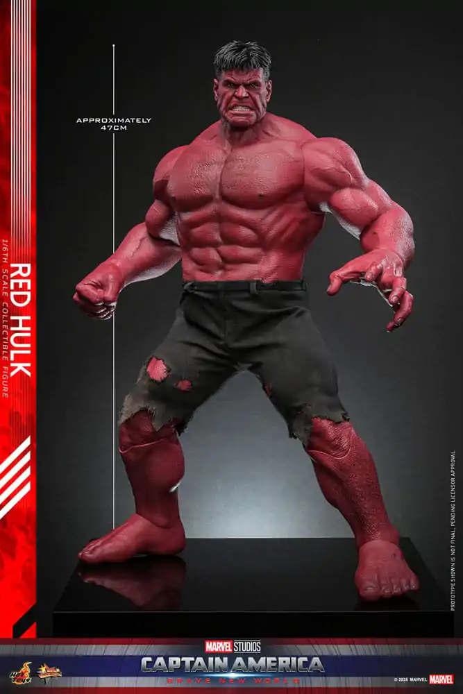 Captain America: Brave New World Movie Masterpiece Akčná figúrka 1/6 Red Hulk 47 cm produktová fotografia