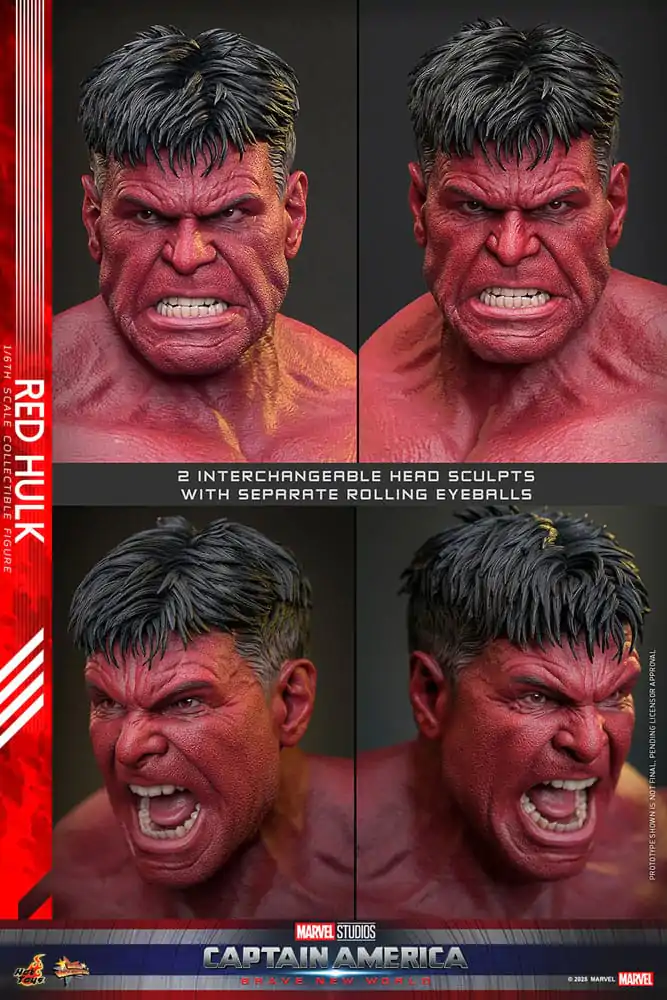 Captain America: Brave New World Movie Masterpiece Akčná figúrka 1/6 Red Hulk 47 cm produktová fotografia