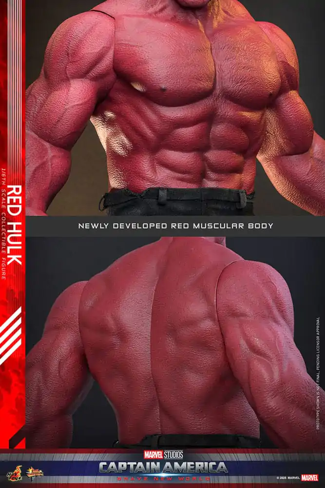 Captain America: Brave New World Movie Masterpiece Akčná figúrka 1/6 Red Hulk 47 cm produktová fotografia