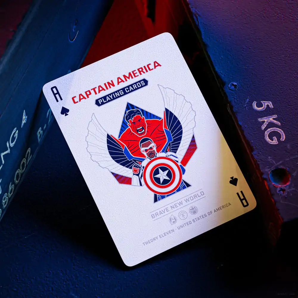 Captain America Hracie karty Patriotic Design produktová fotografia