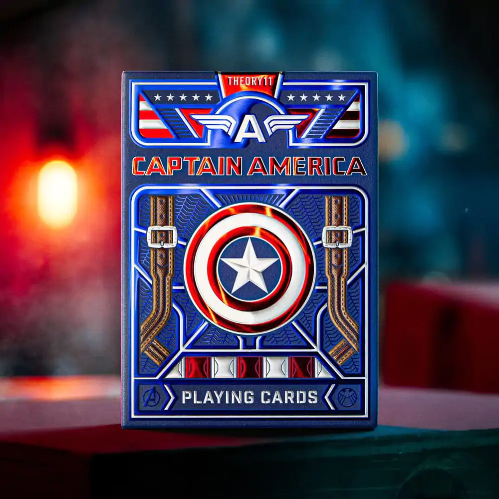 Captain America Hracie karty Patriotic Design produktová fotografia