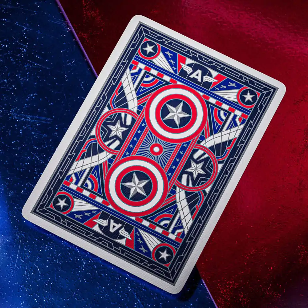 Captain America Hracie karty Patriotic Design produktová fotografia