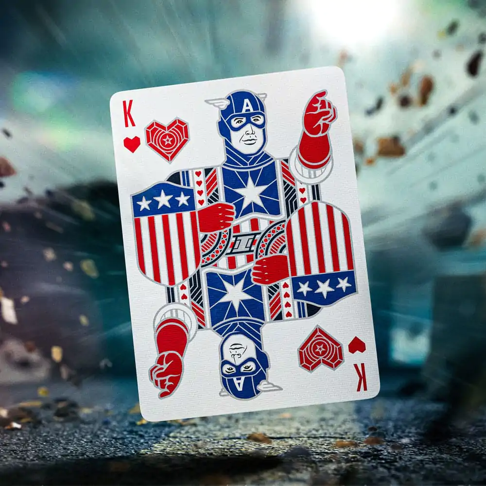 Captain America Hracie karty Patriotic Design produktová fotografia