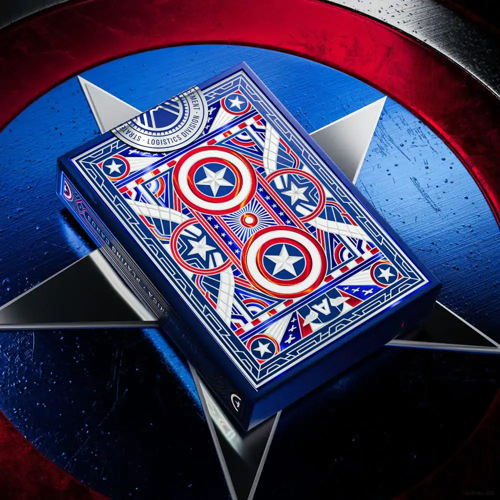Captain America Hracie karty Patriotic Design produktová fotografia