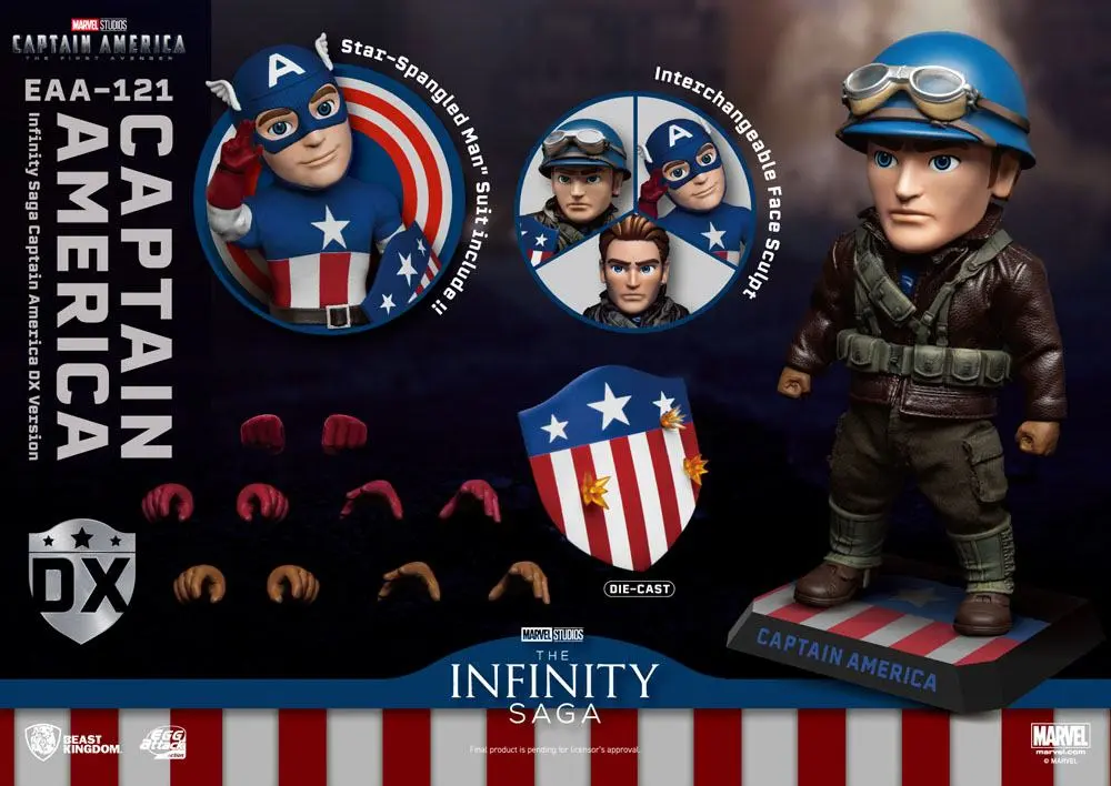 Captain America: The First Avenger Egg Attack Action Figúrka Captain America DX verzia 17 cm termékfotó