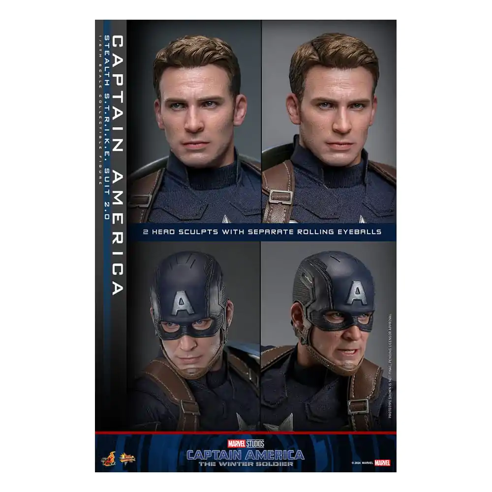 Captain America: The Winter Soldier Movie Majstrovské dielo akčná figúrka 1/6 Captain America (Stealth S.T.R.I.K.E. Suit) 2.0 31 cm produktová fotografia