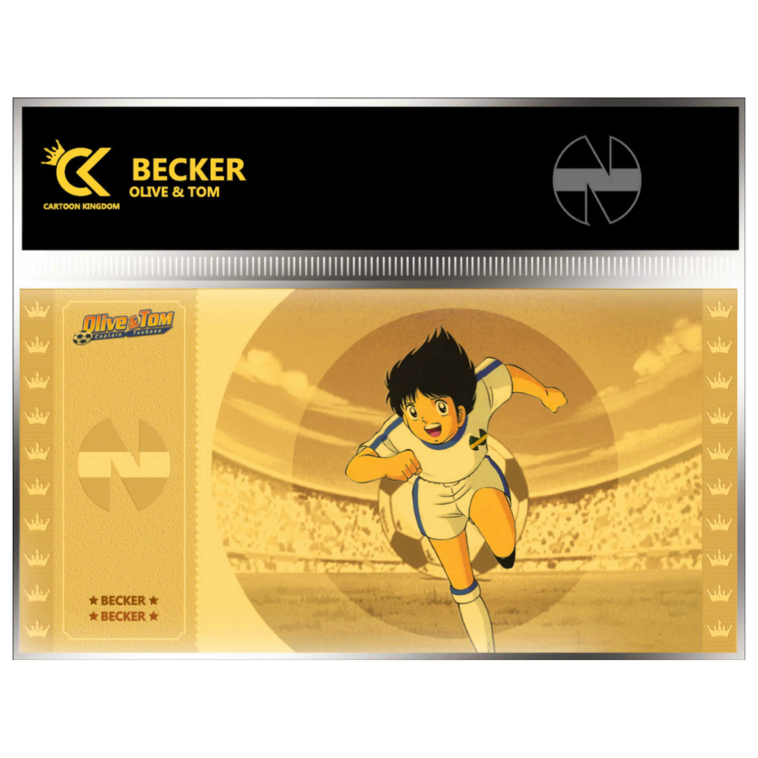 Captain Tsubasa Becker zlatá vstupenka produktová fotografia