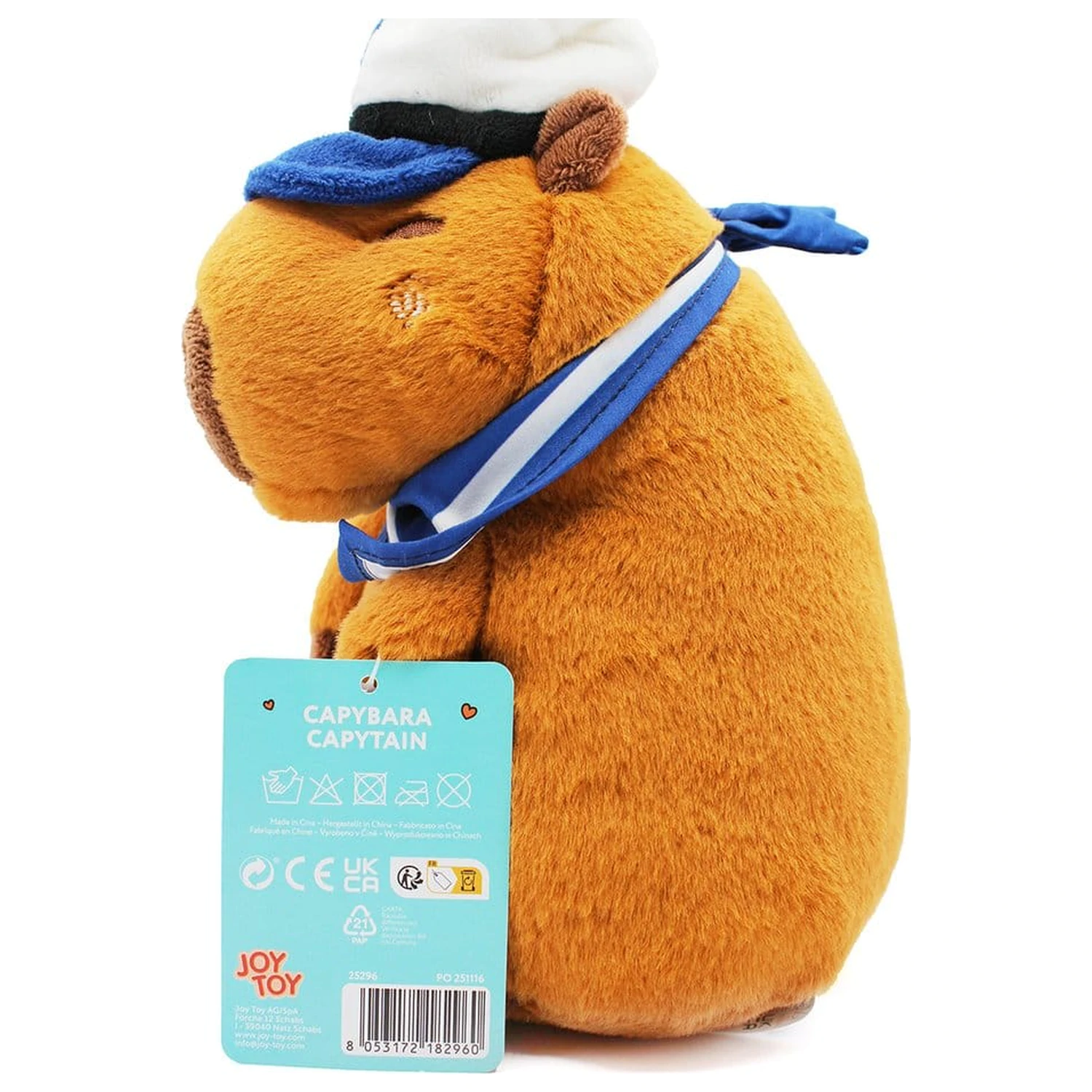 Plyšová figúrka Capybara Capy Captain 23 cm produktová fotografia