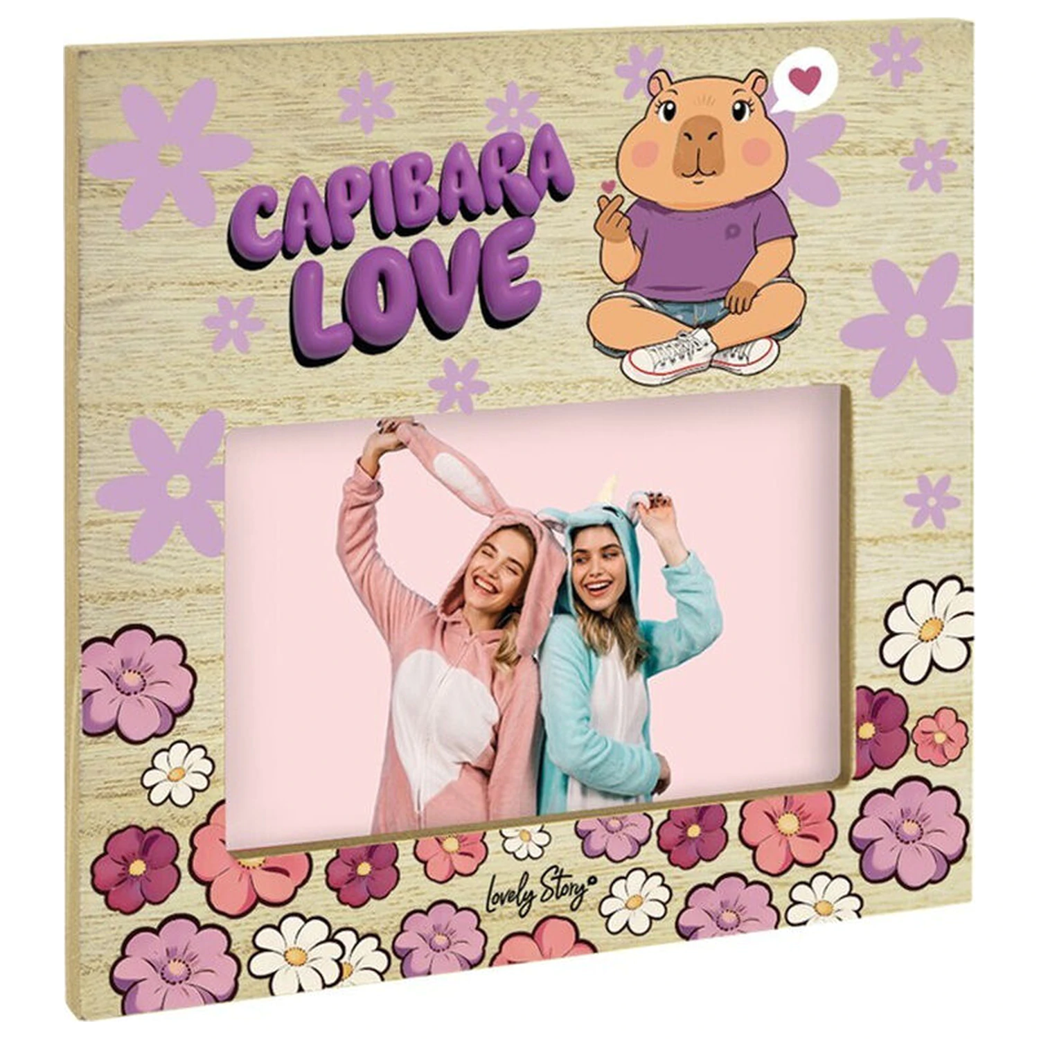 Capybara Love fotorámik produktová fotografia