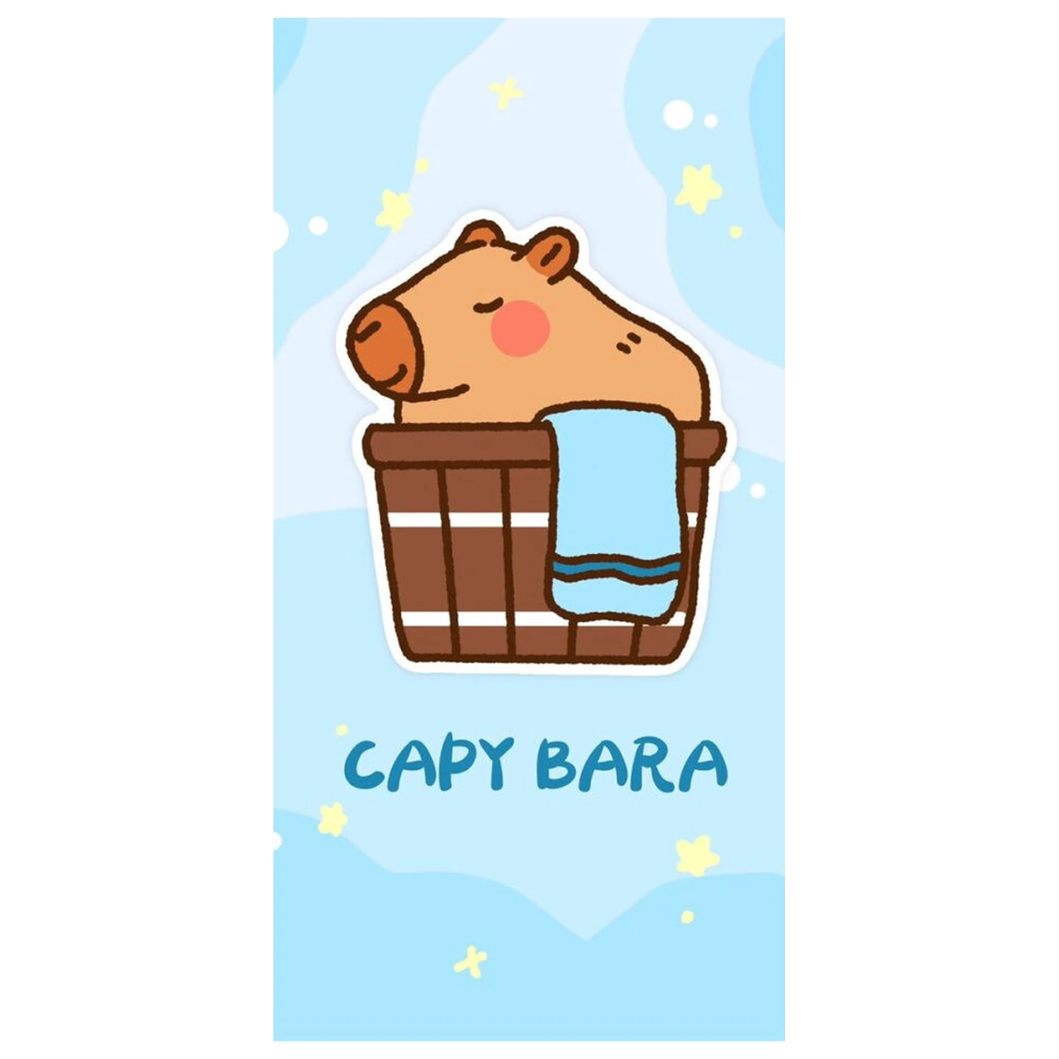Capybara mikrovláknová plážová osuška produktová fotografia