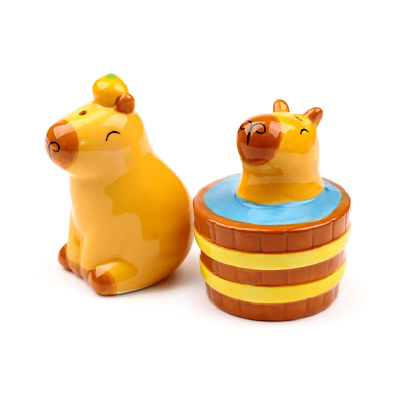 Capybara súprava slánky a koreničky produktová fotografia