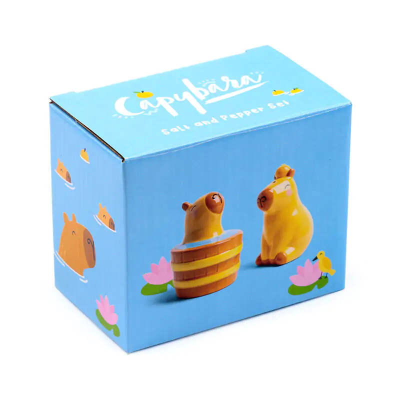Capybara súprava slánky a koreničky produktová fotografia