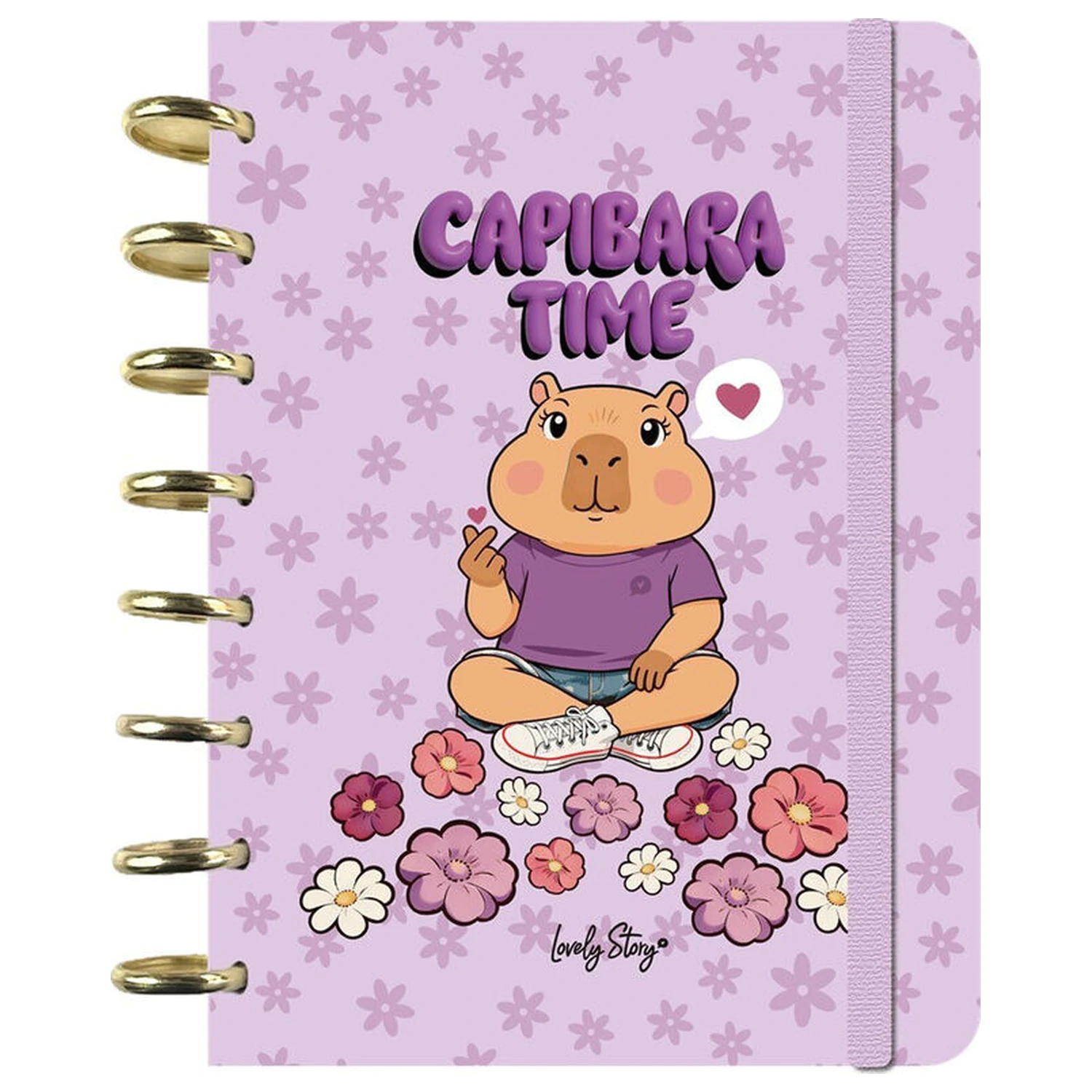 Capybara Time A5 zápisník produktová fotografia