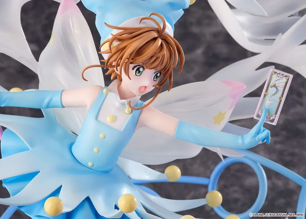 Cardcaptor Sakura PVC szobor 1/7 Sakura Kinomoto harci kosztüm víz változat, 36 cm termékfotó