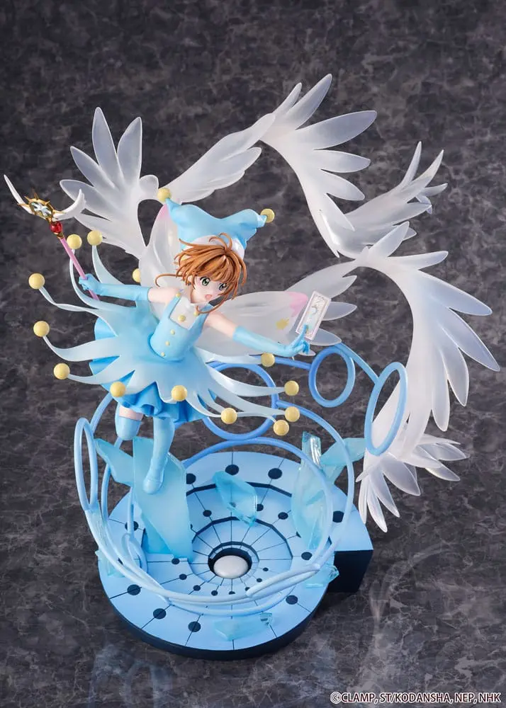 Cardcaptor Sakura PVC szobor 1/7 Sakura Kinomoto harci kosztüm víz változat, 36 cm termékfotó